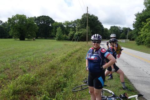 The day was full of roadside stops to take in sights. Stopped roadside near a farm