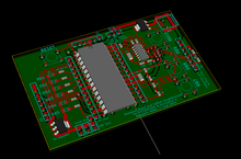 An old version. Compare? Older revision of PCB, 3D