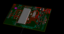 KiCad offers 3d views. I think it looks pretty neat, myself. 3d view of the PCB