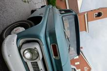 One of the church members who made breakfast drove this adorable pickup. Cars last longer without salt. Old pickup truck