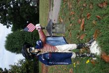 On the road, we found this cute little guy and dressed him up in our B&B gear. Garden dude in B&B gear